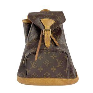 LOUIS VUITTON Authentic Brown Monogram Canvas Backpack